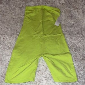 UO Tube Top Romper Lime Green